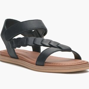 Lucky Brand Black Braided Sandals - worn once - SZ 6.5